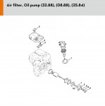 Stihl 009 Q QuickStop Quickstop Plus Gasoline Chainsaw Spare Parts